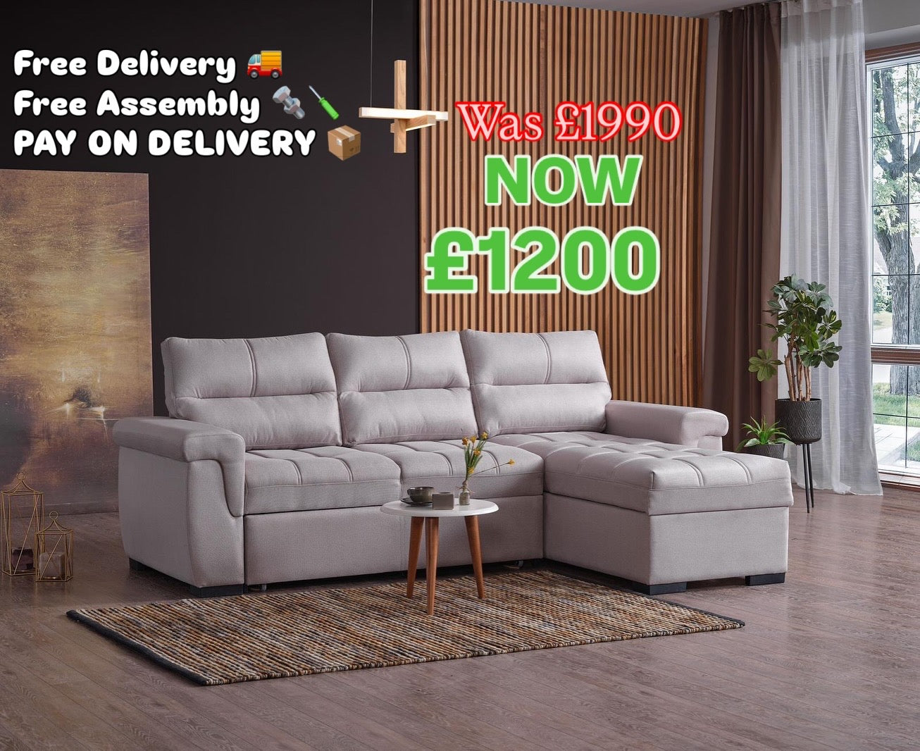 Cansas L Corner - Sofa Bed